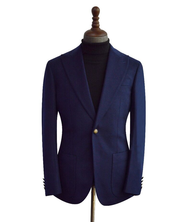 Signature Branded Bespoke Blazer (Navy)